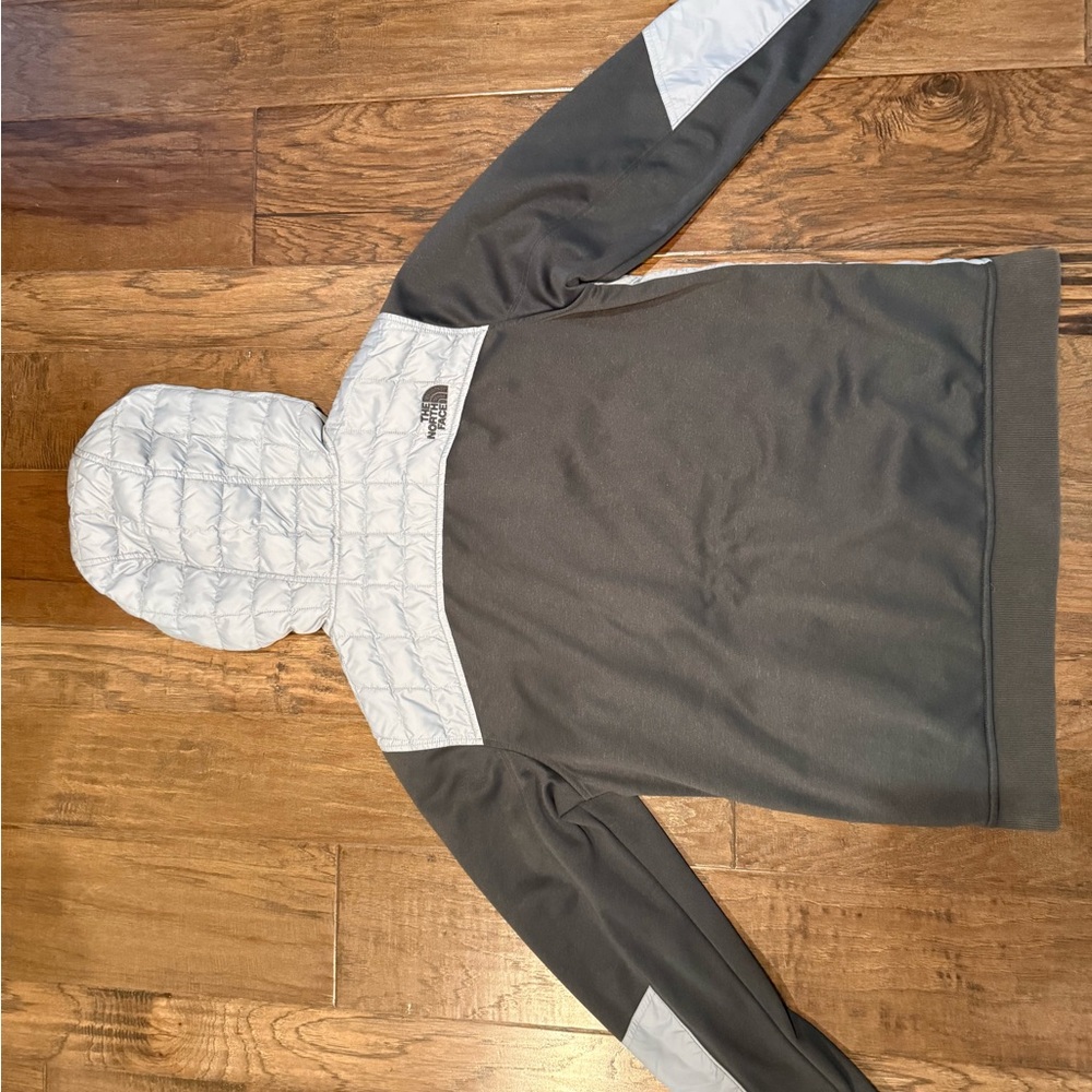 The North Face Men's Kilowatt Thermoball Hooded Jacket Quilted Grey Size Medium - Picture 10 of 13